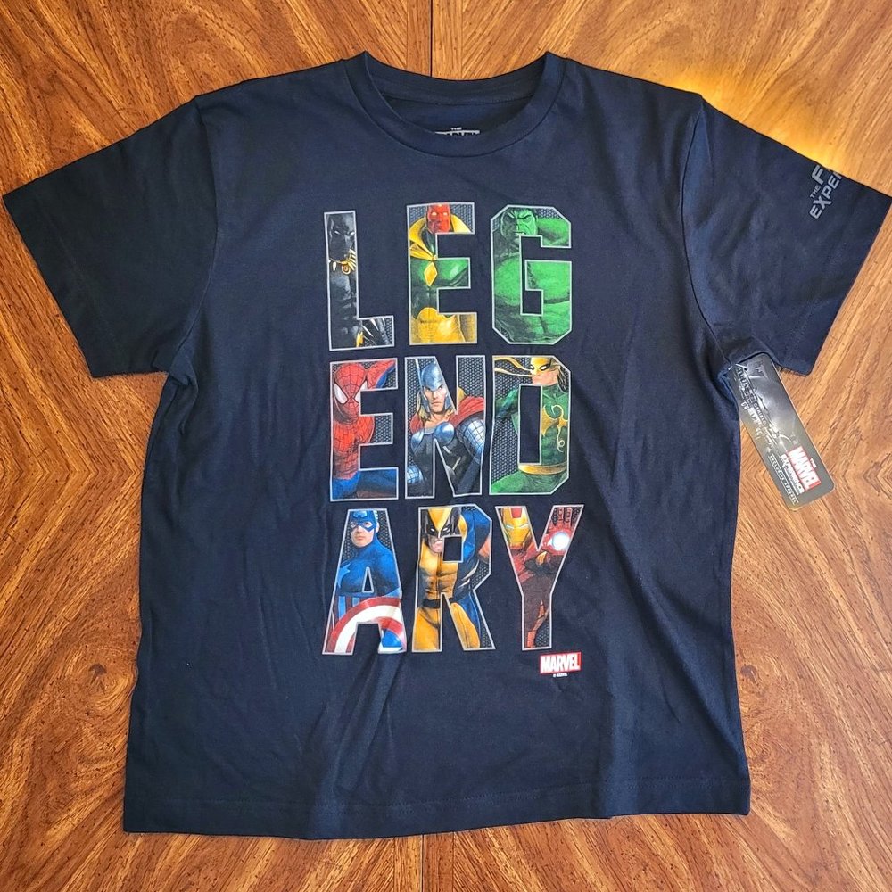 KIDS - MARVEL LEGENDARY T-SHIRT - Spider-Man, Thor, Iron, Hulk, Wolverine